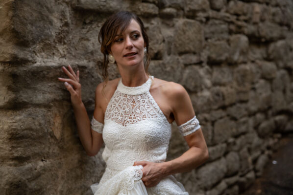 Una sposa nel centro storico di Bettona