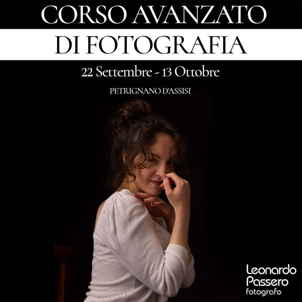 Corso avanzato di fotografia (con focus sul ritratto in studio) a Petrignano d'Assisi (Perugia)
